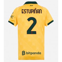 AC Milan Pervis Estupinan #2 Derde tenue Dames 2025-26 Korte Mouw